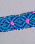 Hilason Horse Breast Collar Braided Paracord Pink / Black