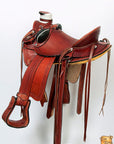 Western Horse Wade Saddle American Leather Ranch Roping Mahogany