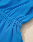 Lila Elastic Waist Sleeveless Shirt