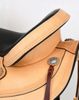 HILASON Western Horse Saddle American Leather Flex Tree Trail & Pleasure Tan