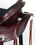 Hilason Western Horse Treeless Trail Pleasure American Leather Saddle