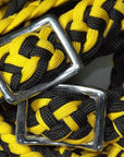1" X 8Ft Hilason Braided Poly Barrel Reins Horse Racing Flat Grip Knots
