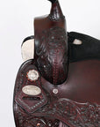 Western Hilason Draft Horse Trail Pleasure American Leather Saddle