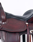Leather Western Saddle With Flex Tree For Trail Riding