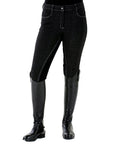 Ovation Euro Melange Full Seat Breech Ladies Antimicrobial Black