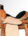 Western Horse Saddle American Leather Basketweave Ranch Roping Cowboy Hilason
