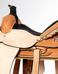 Western Horse Saddle American Leather Basketweave Ranch Roping Cowboy Hilason