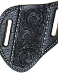 HILASON Leather Angled Knife Scabbard Sheath Cover Floral Tooled | Holster Pocket Buck