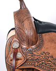HILASON Western Horse Saddle American Leather Flex Tree Trail & Pleasure Antique Brown