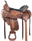 HILASON Western Horse Saddle American Leather Flex Tree Trail & Pleasure Antique Brown