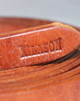 Hilason Leather Horse Split Reins Water Loops Tie Laces Brown