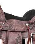 Western Horse Saddle American Leather Treeless Trail Pleasure Hilason