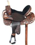 Hilason Western Horse Treeless Trail Barrel Saddle American Leather