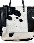 American Darling Western Tote Bag – Hair-On Cowhide with Genuine Leather Trim, Spacious Shoulder Bag for Everyday Use and Travel