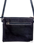 American Darling Western Small Crossbody Bag – Genuine Hair-On Cowhide Leather with Fringes, Adjustable Strap, Handcrafted in Texas