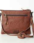 American Darling Western Small Crossbody Bag – Genuine Hair-On Cowhide Leather with Fringes, Adjustable Strap, Handcrafted in Texas