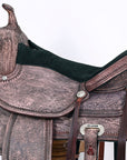 HILASON Western Horse Saddle American Leather Flex Tree Trail & Pleasure Antique Brown