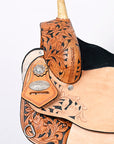 17 In HILASON Western Horse Saddle American Leather Flex Tree Trail & Pleasure Rough Out