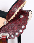 Flex Tree Western Horse Saddle American Leather Trail Barrel By Hilason