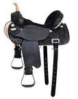 Flex Tree Western Horse Saddle American Leather Trail Barrel By Hilason