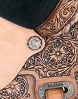 Flex Tree Western Horse Saddle American Leather Trail Barrel By Hilason