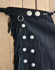 Hilason Western Adult Pro Rodeo Bronc Bull-Riding Genuine Leather Chinks Chaps