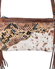 American Darling ADBGS139 Small Crossbody Hair-On Genuine Leather Women Bag Western Handbag Purse