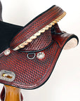 Western Horse Saddle Hilason American Leather Trail Barrel Racing