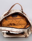 American Darling Hand Tooled Hair On Genuine Leather Women Bag Western Handbag Purse