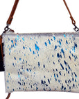 American Darling Western Small Crossbody Bag – Genuine Hair-On Cowhide Leather with Fringes, Adjustable Strap, Handcrafted in Texas