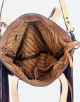 American Darling Cross Body Hand Tooled Hair On Genuine Leather Women Bag Western Handbag Purse
