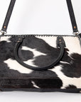 American Darling Briefcase Hair-On Genuine Leather Women Bag Western Handbag Purse
