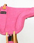 Hilason Horse Bareback Saddle Pad Anti Slip Base Suede Leather Brown