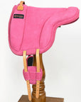 Hilason Horse Bareback Saddle Pad Anti Slip Base Suede Leather Brown