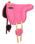 Hilason Horse Bareback Saddle Pad Anti Slip Base Suede Leather Brown