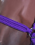 Hilason Flat Braided Paracord Horse Headstall Bridle W/ Crystals