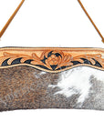 American Darling Small Crossbody Hand Tooled Hair On Genuine Leather Women Bag Western Handbag Purse