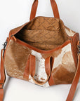 American Darling Women's Duffel Bag Western Hair On Genuine Leather Handbag and Ladies Purse
