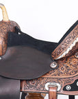 Hilason Western Horse Treeless Saddle American Leather Trail Barrel Tack