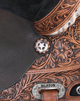 Hilason Western Horse Treeless Saddle American Leather Trail Barrel Tack