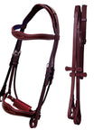 ExionPro Broad Wave Shape Designer Fancy Dressage Bridle & Web Reins