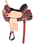 Hilason Western Horse Treeless Trail Barrel Saddle American Leather Tack