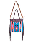 American Darling ADBG219 Crossbody Hand Tooled Saddle Blanket Genuine Leather Women Bag Western Handbag Purse