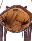 American Darling ADBG219 Crossbody Hand Tooled Saddle Blanket Genuine Leather Women Bag Western Handbag Purse