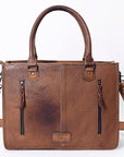 American Darling Briefcase Hand Tooled Saddle Blanket Genuine Leather women bag western handbag purse