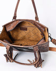 American Darling Briefcase Hand Tooled Saddle Blanket Genuine Leather women bag western handbag purse