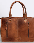 American Darling Briefcase Hand Tooled Saddle Blanket Genuine Leather women bag western handbag purse