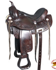 Treeless Western Saddle For Trail Riding And Pleasure With Durable Leathercraft