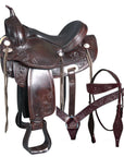 Treeless Western Saddle For Trail Riding And Pleasure With Durable Leathercraft