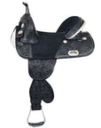 Hilason Western Horse Treeless Barrel Racing American Leather Saddle